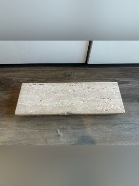 Creative Co-Op Neutral Travertine Cheese/Cutting Board